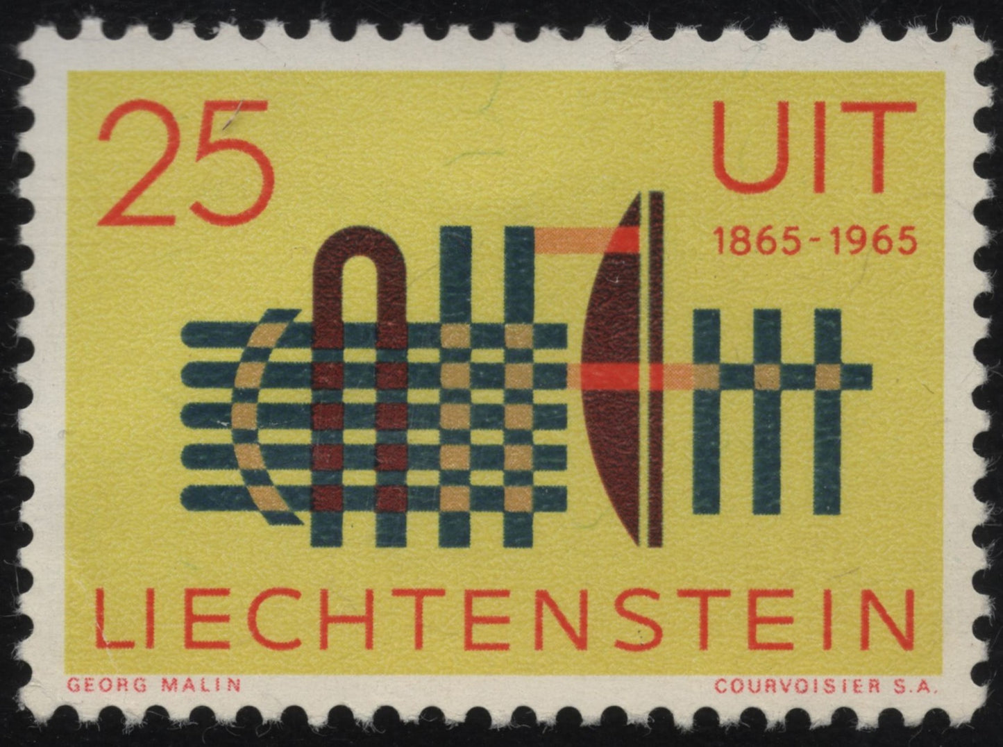 SCG848 - Liechtenstein 1965 UIT Centenary Stamp
