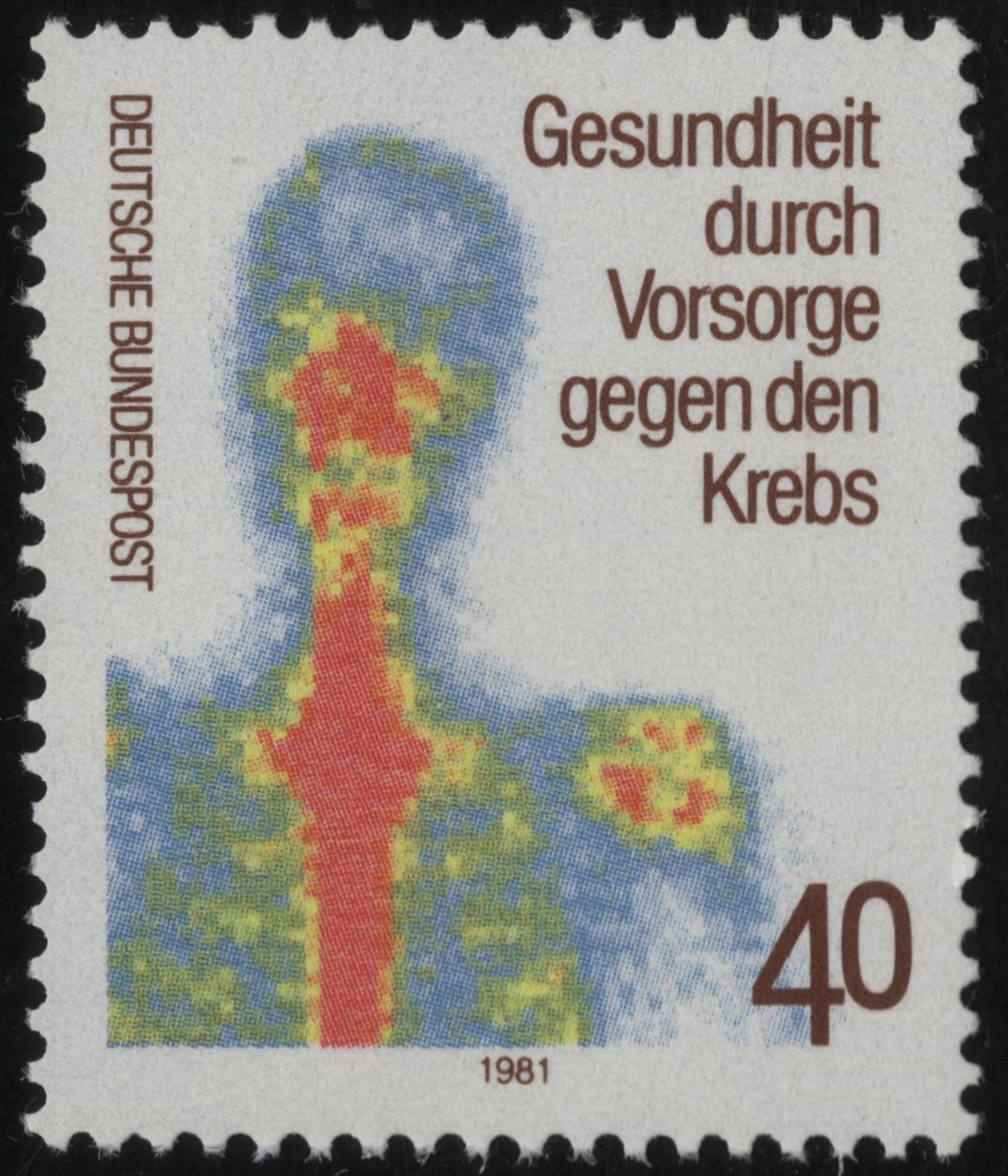 SCG1035 - Germany 1981 – Cancer Prevention Awareness Stamp