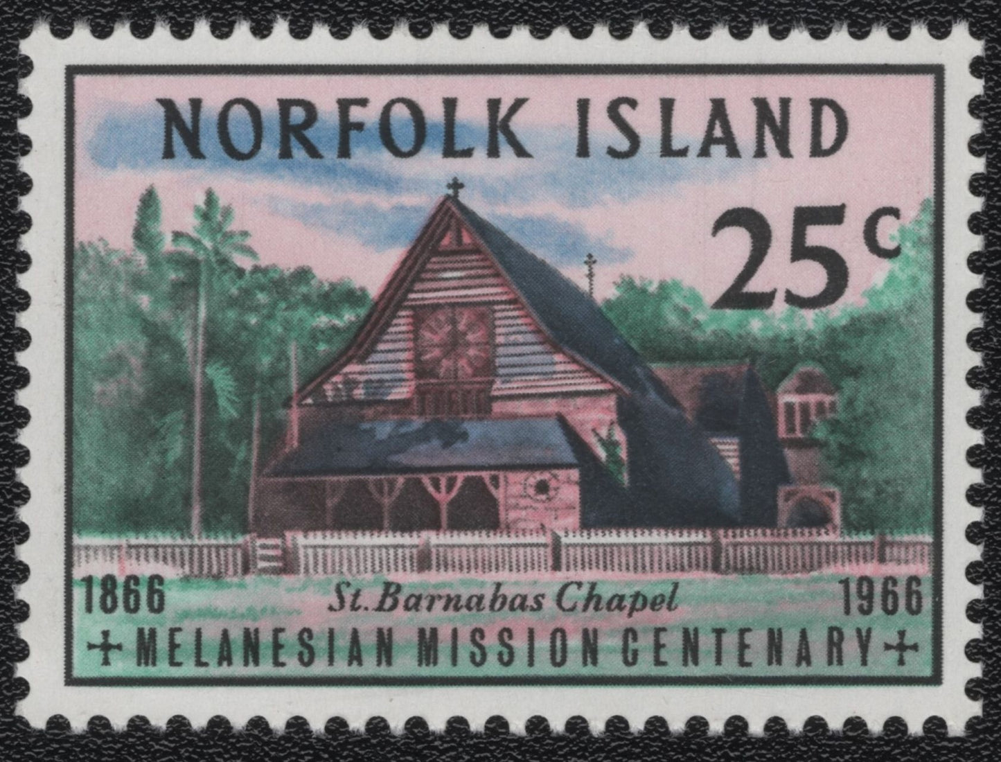 SCG1004 - 1966 Norfolk Island – Melanesian Mission Centenary