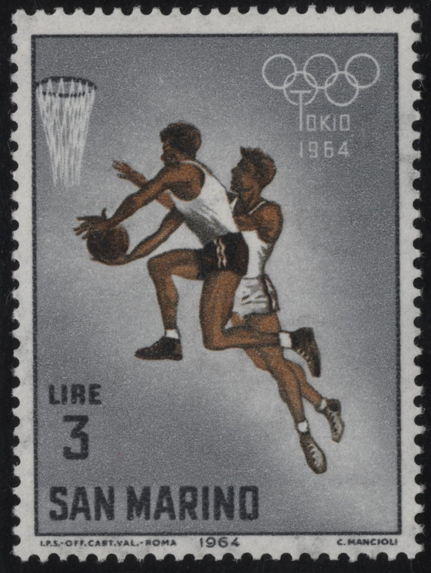SCG1022 - San Marino 1964 – Tokyo Olympic Games: Basketball