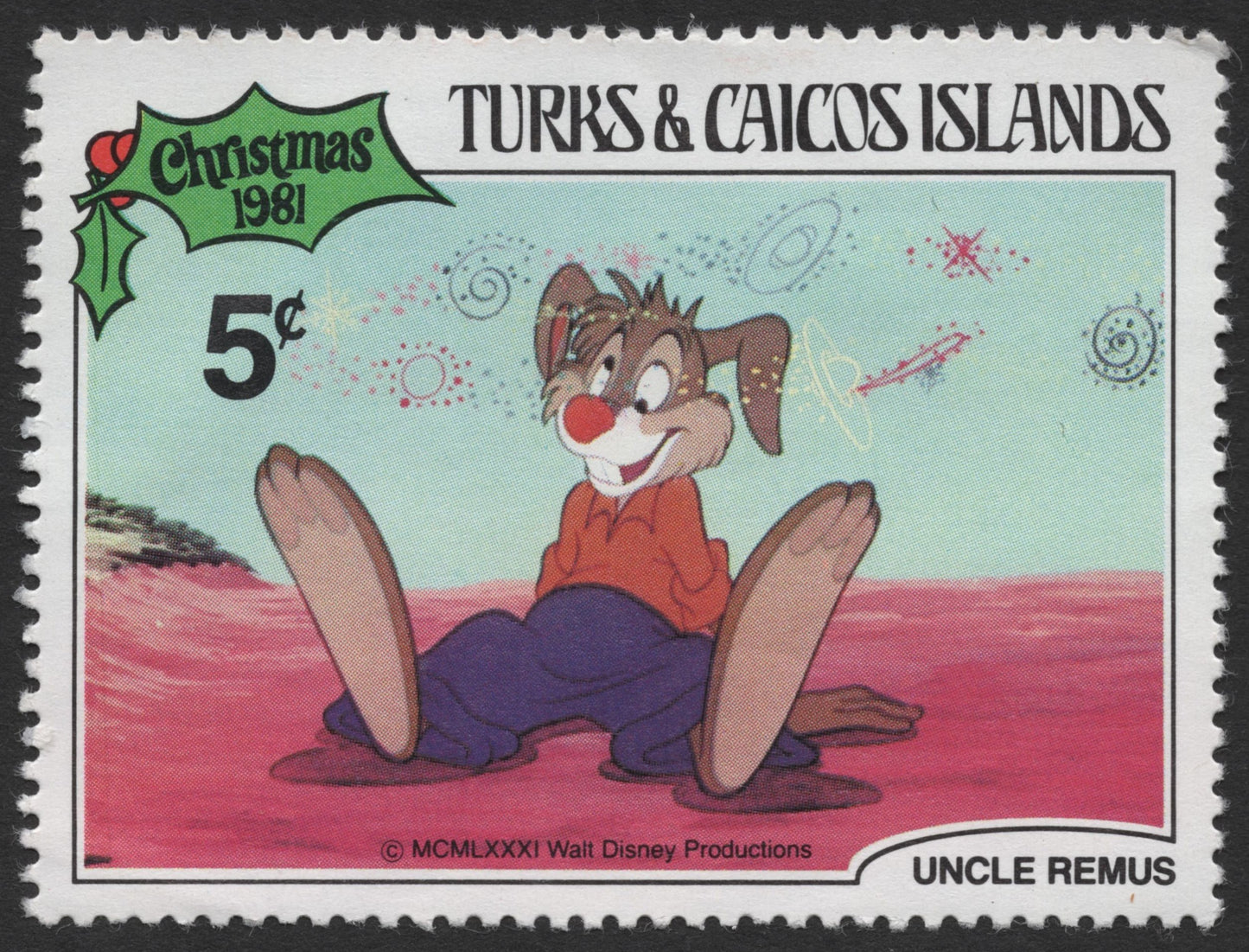 SCG973 - Turks & Caicos 1981 – Br’er Rabbit Christmas Stamp