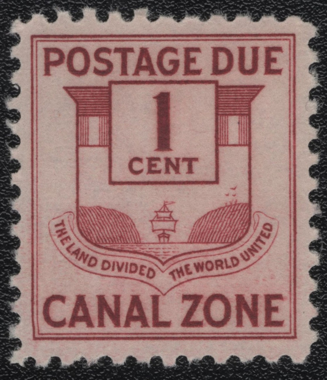 SCG1037 - Canal Zone – 1 Cent Postage Due Stamp: “The Land Divided, The World United”