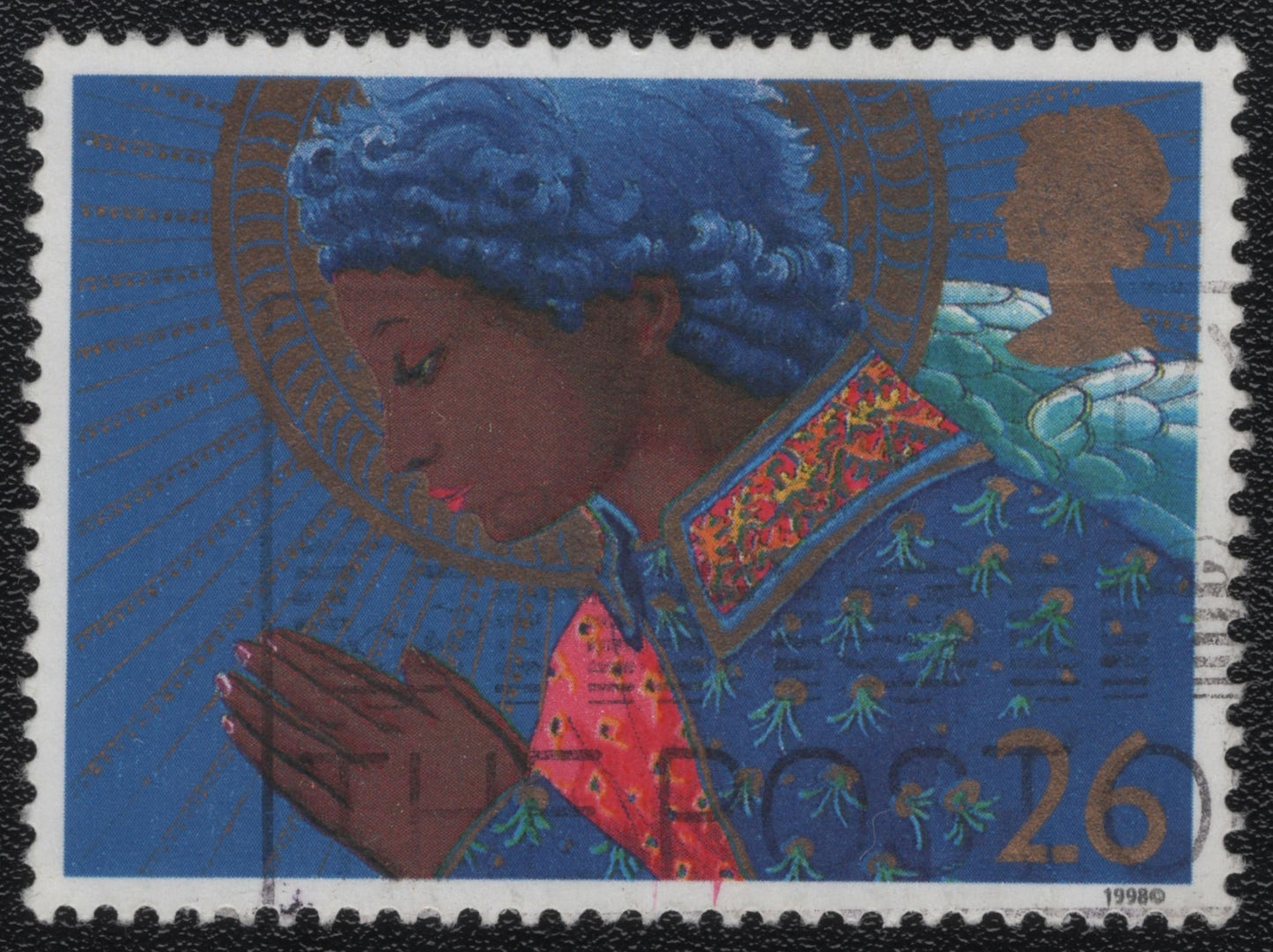 SCG1053 - UK 1998 Christmas – Angel in Prayer (Used)