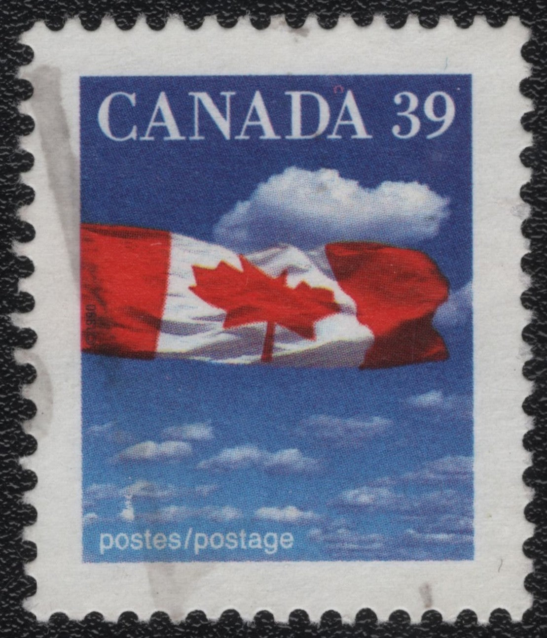 SCG1045 - Canada 39c – Maple Leaf Flag Against the Sky (Used)