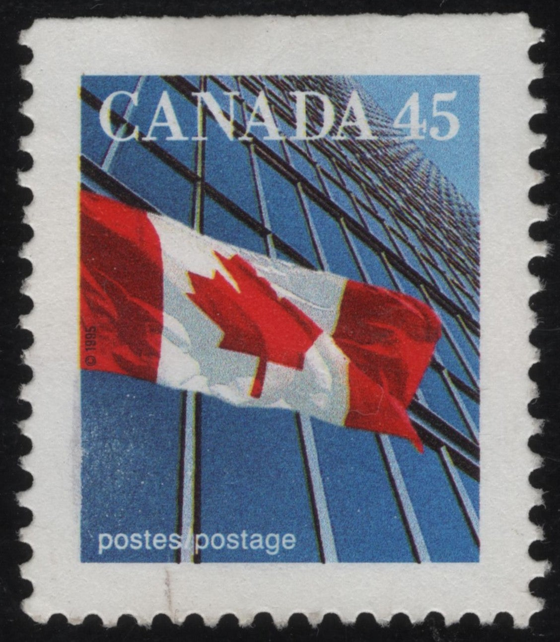 SCG1057 - Canada 1995 – Maple Leaf Flag with Modern Glass Building