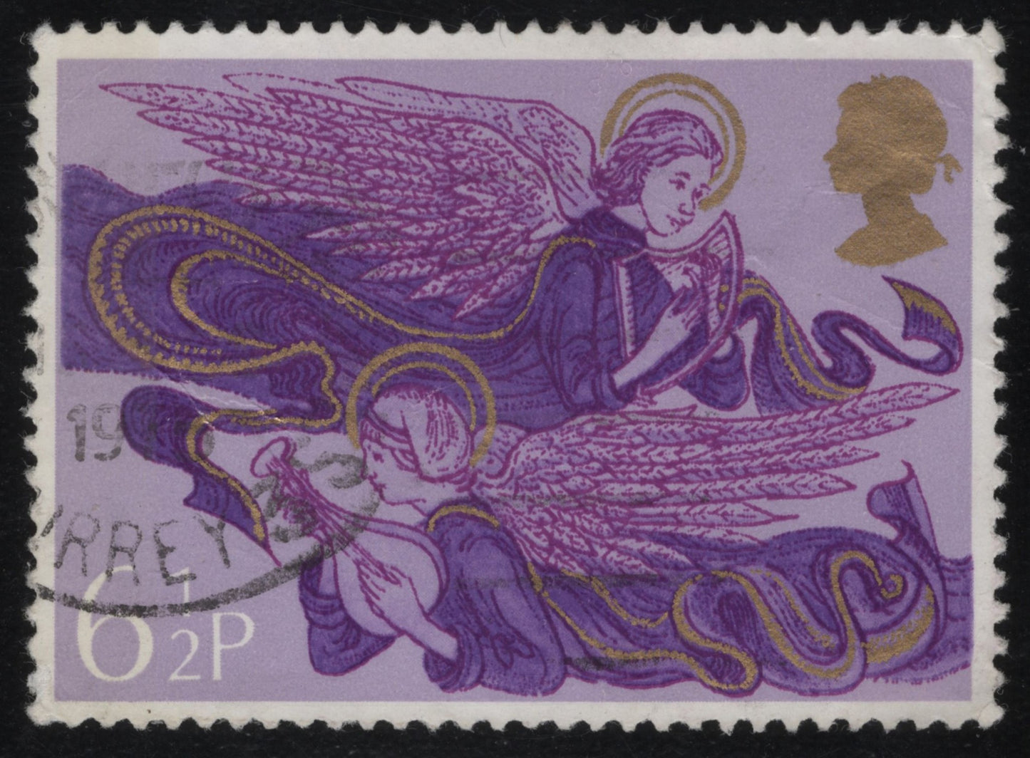 SCG1069 - United Kingdom – Purple Christmas Angels (Used)
