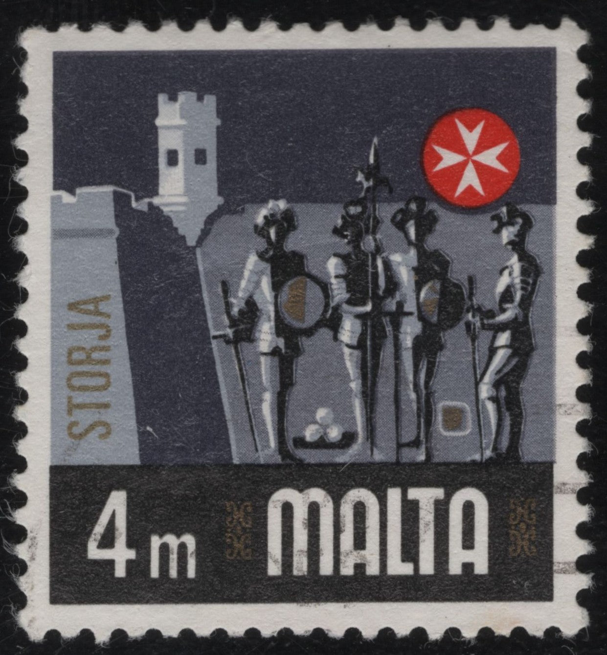 SCG1087 - Malta – Knights with Fortress and Maltese Cross (Storja Series)(Used)