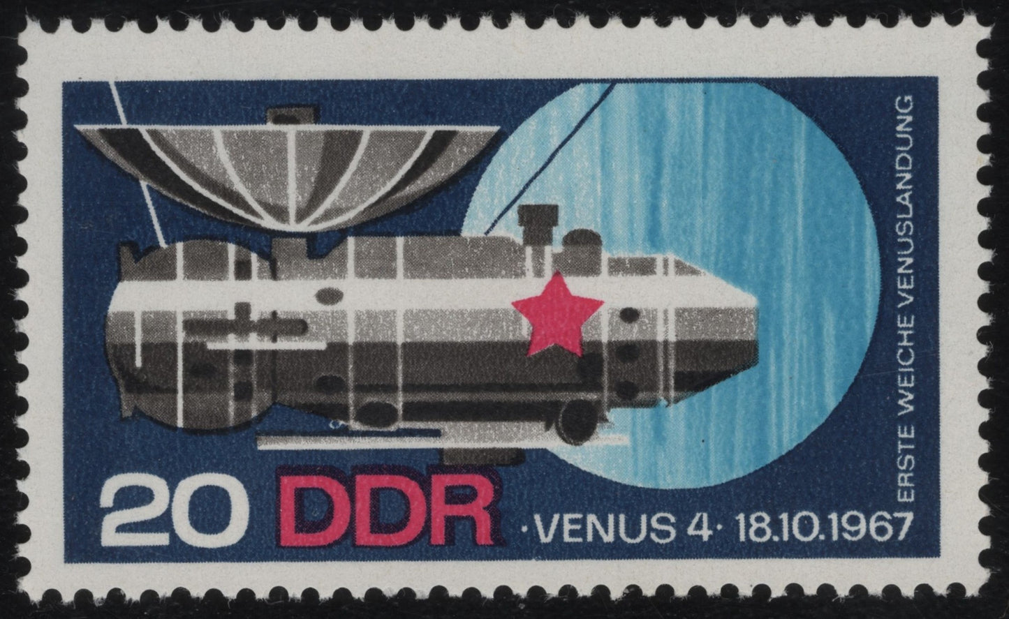 SCG1088 - East Germany – Venus 4 Soft Landing (1967)