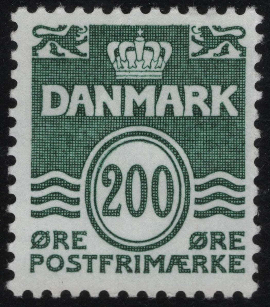 SCG1077 - Denmark 200 Øre Definitive – Wavy Lines and Crown