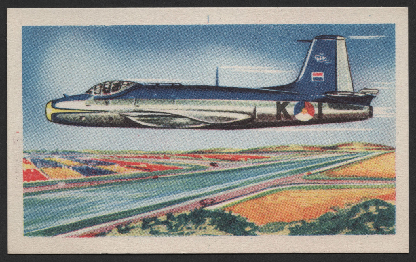 SCG1122 - Dutch Air Force Republic F-84 Thunderjet – Vintage Aviation Label