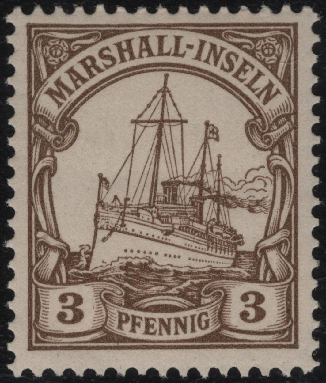 SCG1133 - Marshall Islands Ship Stamp – German Colonial Issue