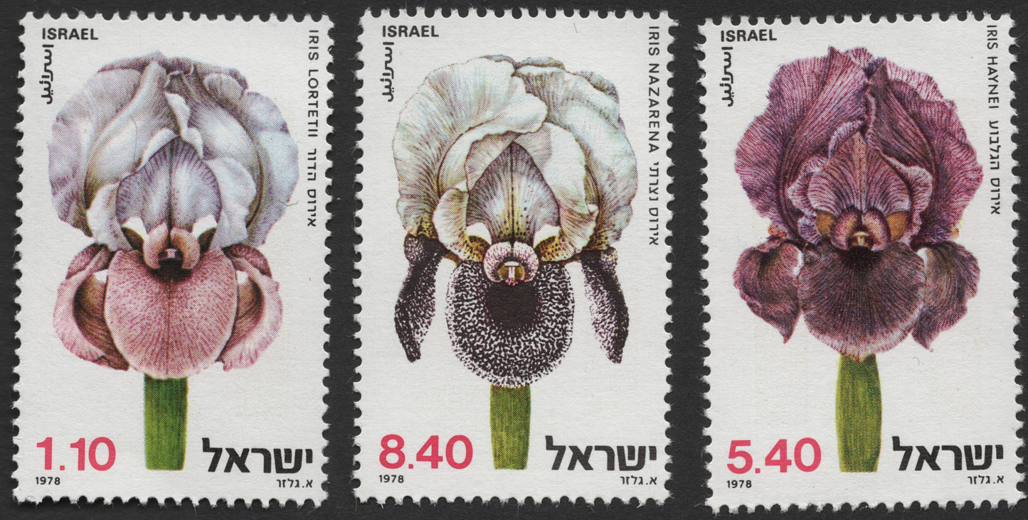 SCG1157 - Israel 1978 Wild Iris Set – Endemic Flowers of the Holy Land