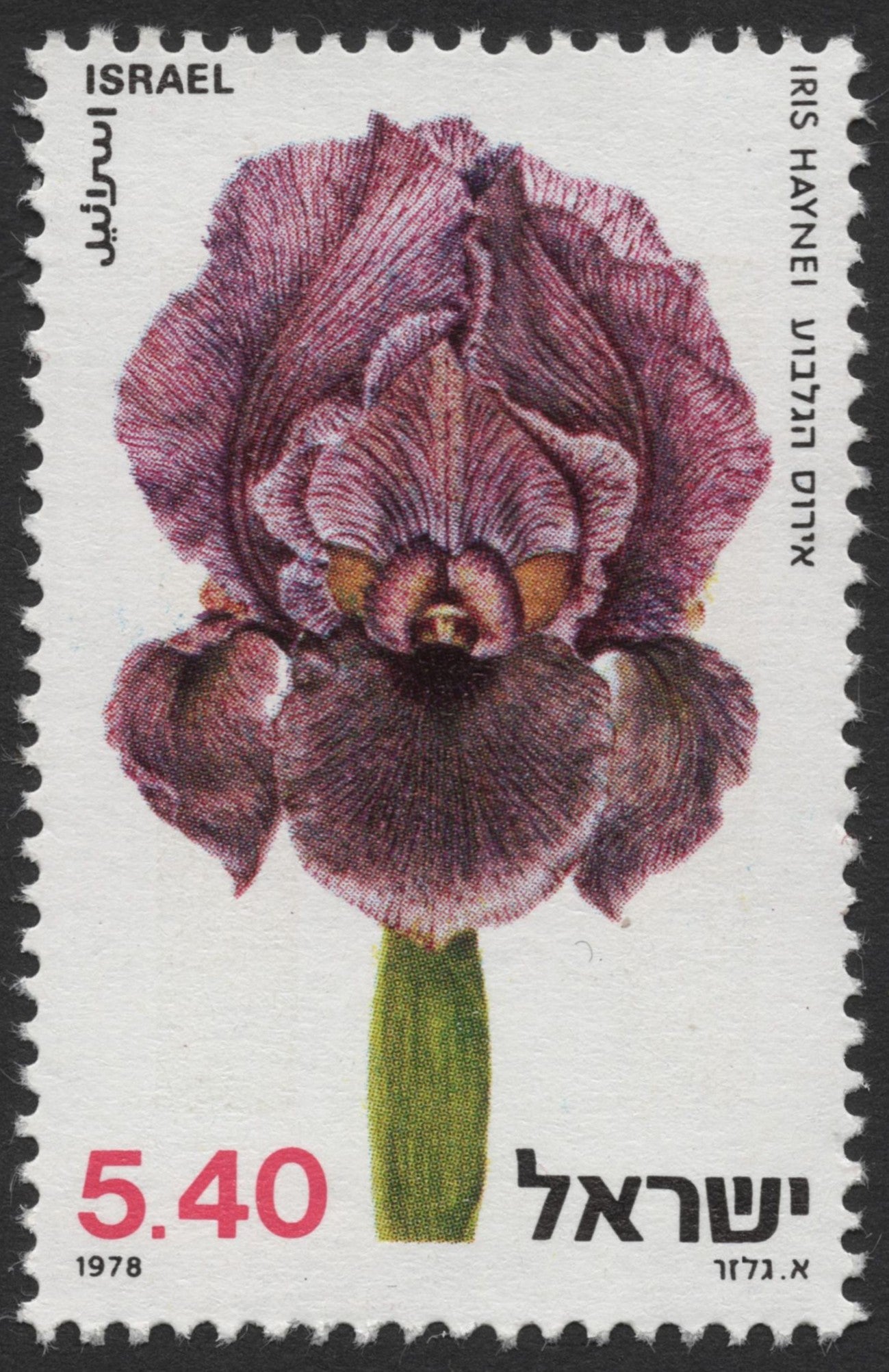 SCG1157 - Israel 1978 Wild Iris Set – Endemic Flowers of the Holy Land