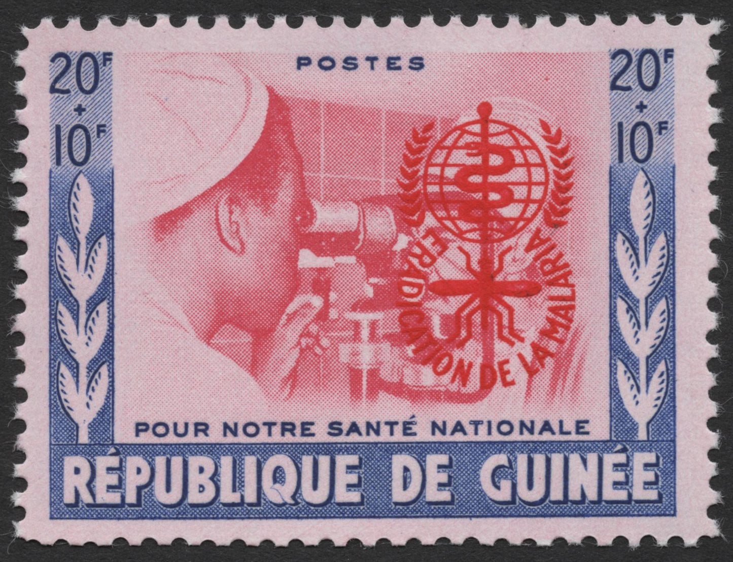 SCG1166 - Guinea – National Health & Malaria Eradication Semi-Postal Set (1960s)
