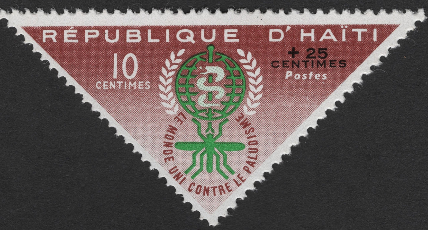 SCG1167 - Haiti – Malaria Eradication Semi-Postal Triangular Stamp Set