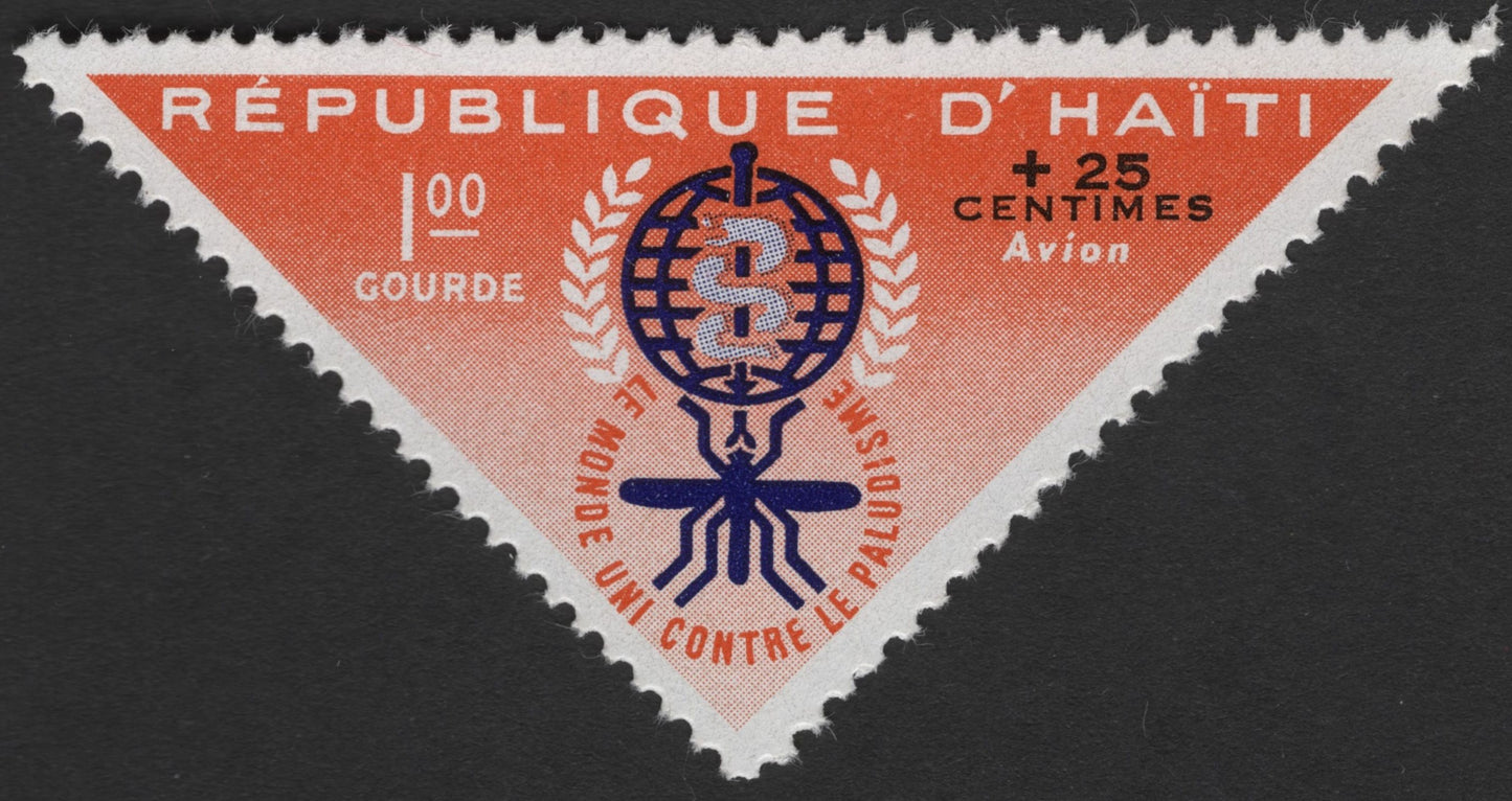 SCG1167 - Haiti – Malaria Eradication Semi-Postal Triangular Stamp Set