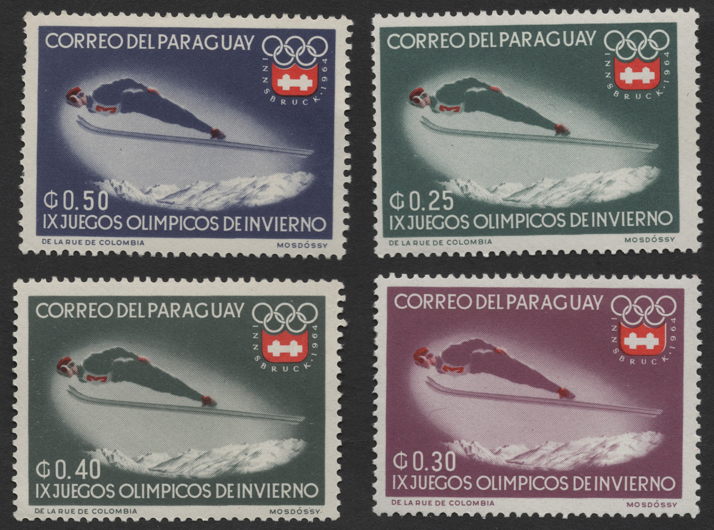 SCG1204 - Paraguay – 1964 Innsbruck Winter Olympics Ski Jumping Series