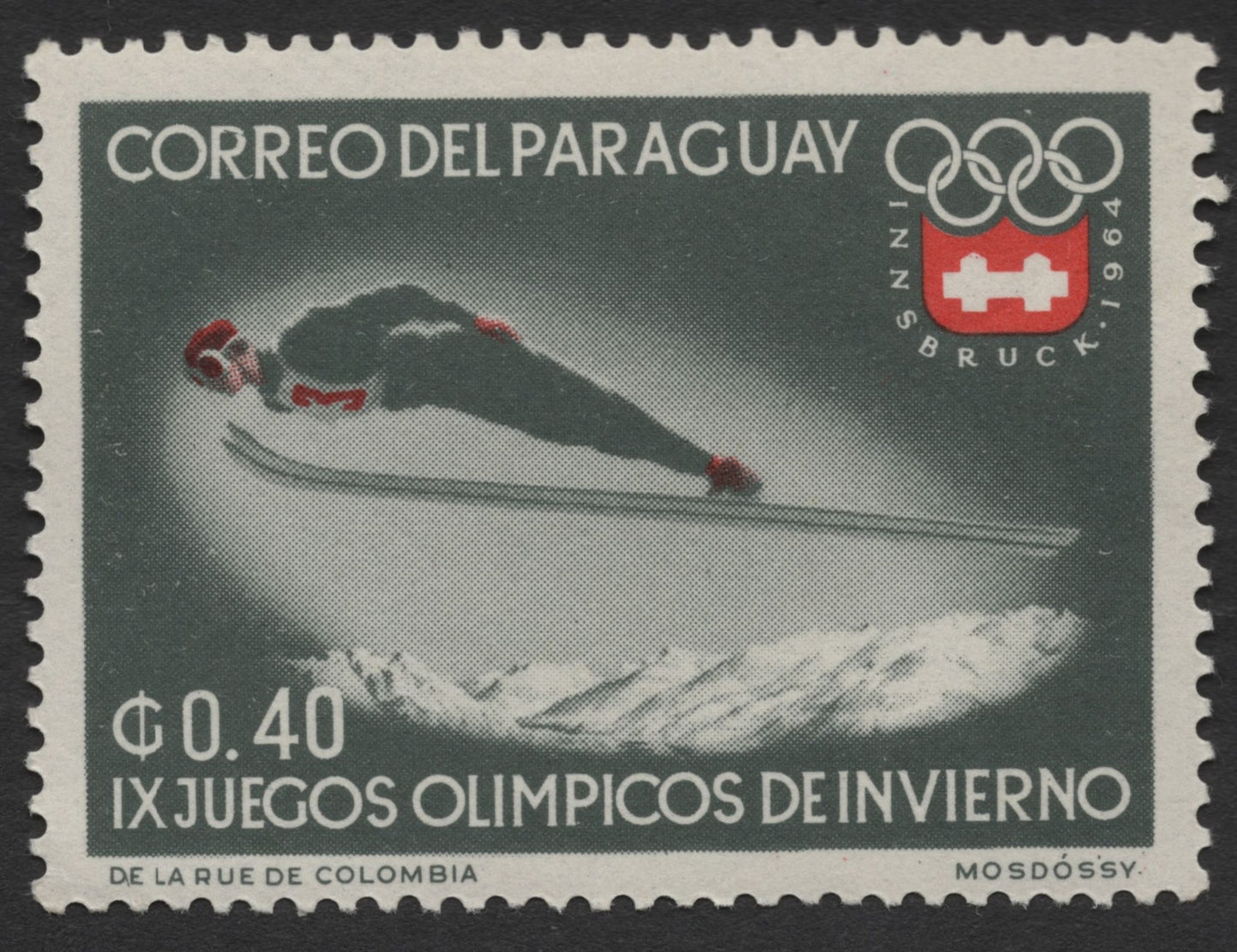 SCG1204 - Paraguay – 1964 Innsbruck Winter Olympics Ski Jumping Series