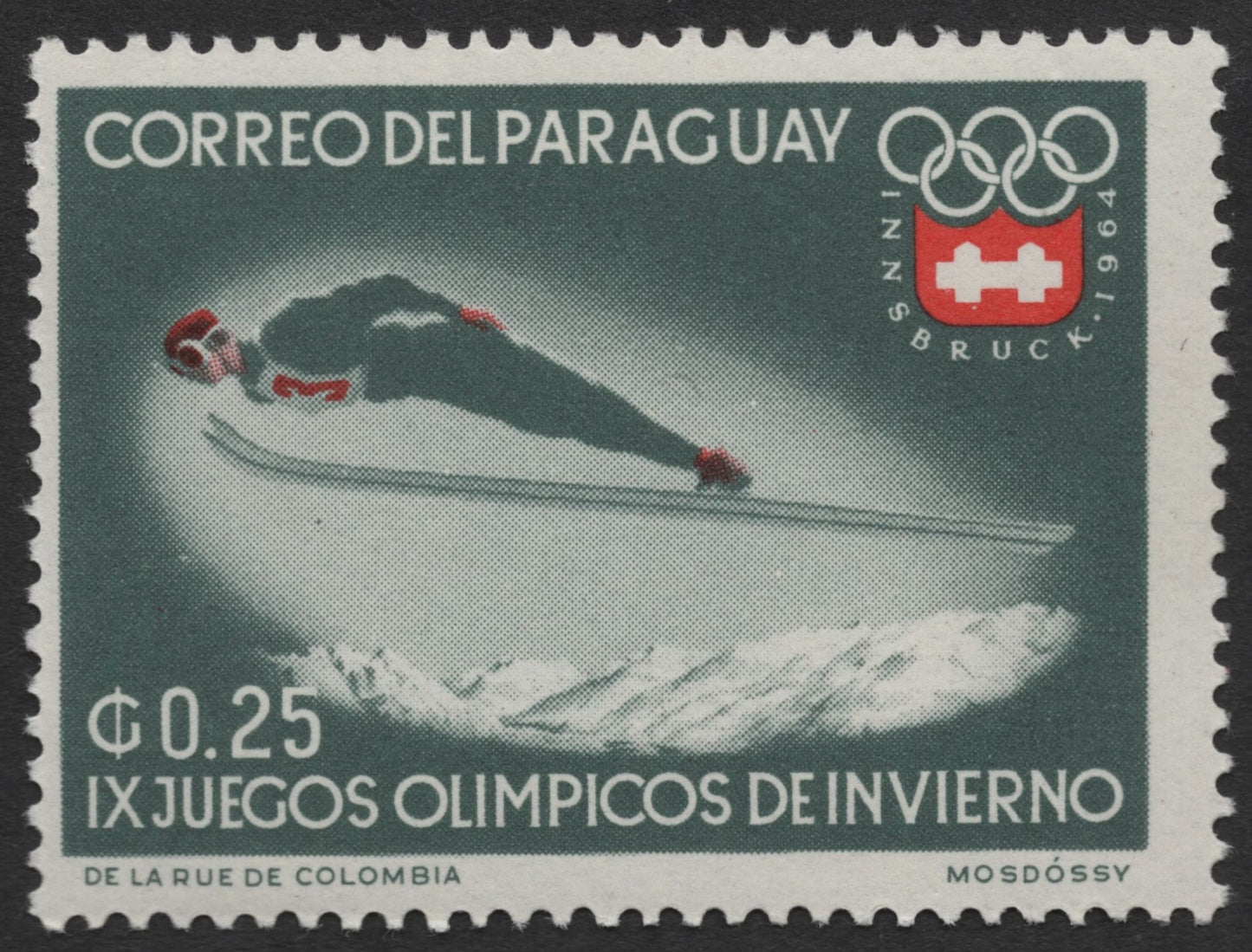 SCG1204 - Paraguay – 1964 Innsbruck Winter Olympics Ski Jumping Series