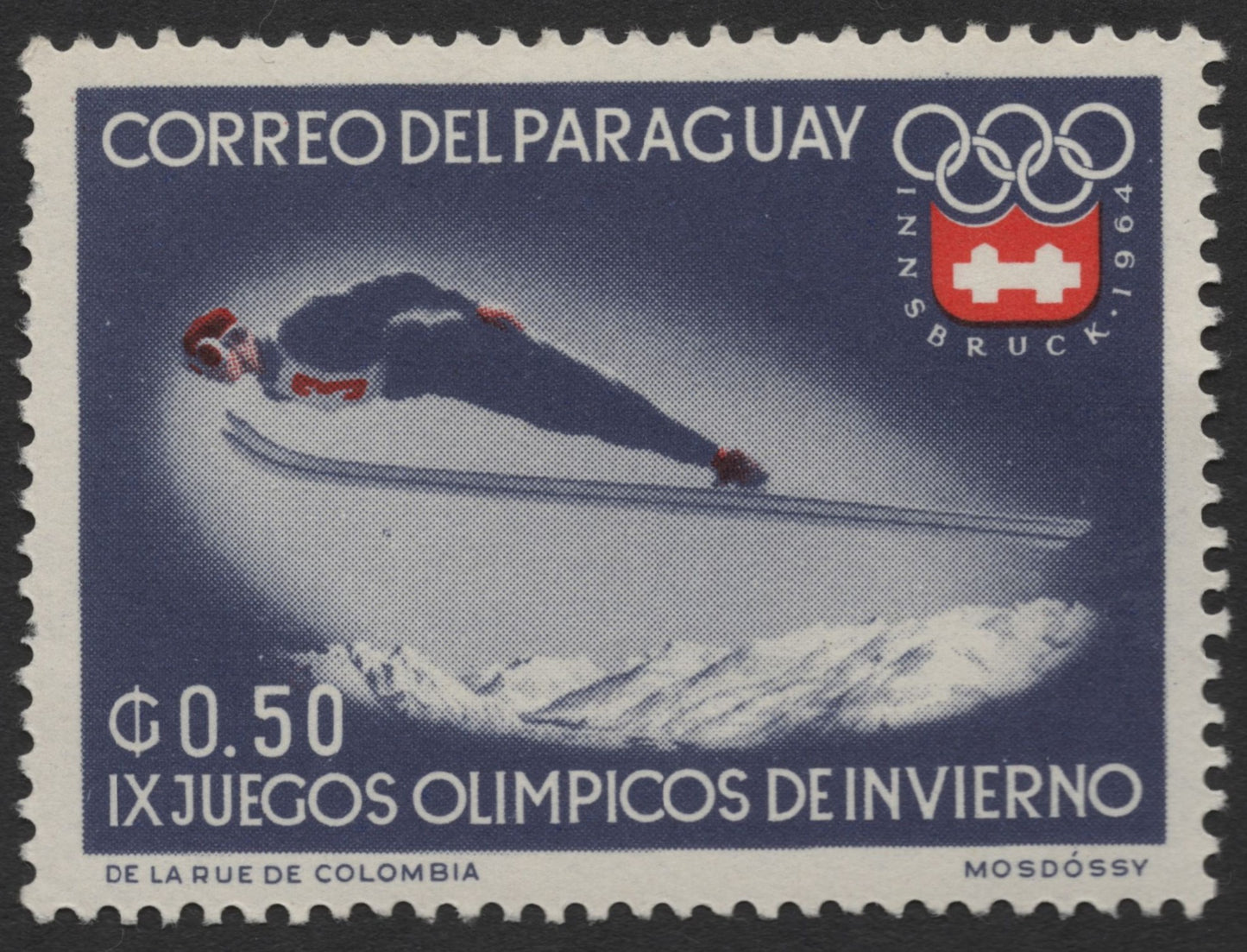 SCG1204 - Paraguay – 1964 Innsbruck Winter Olympics Ski Jumping Series