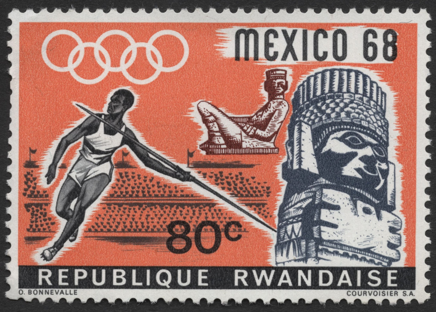 SCG1210 - Rwanda – 1968 Mexico City Olympic Games Commemorative