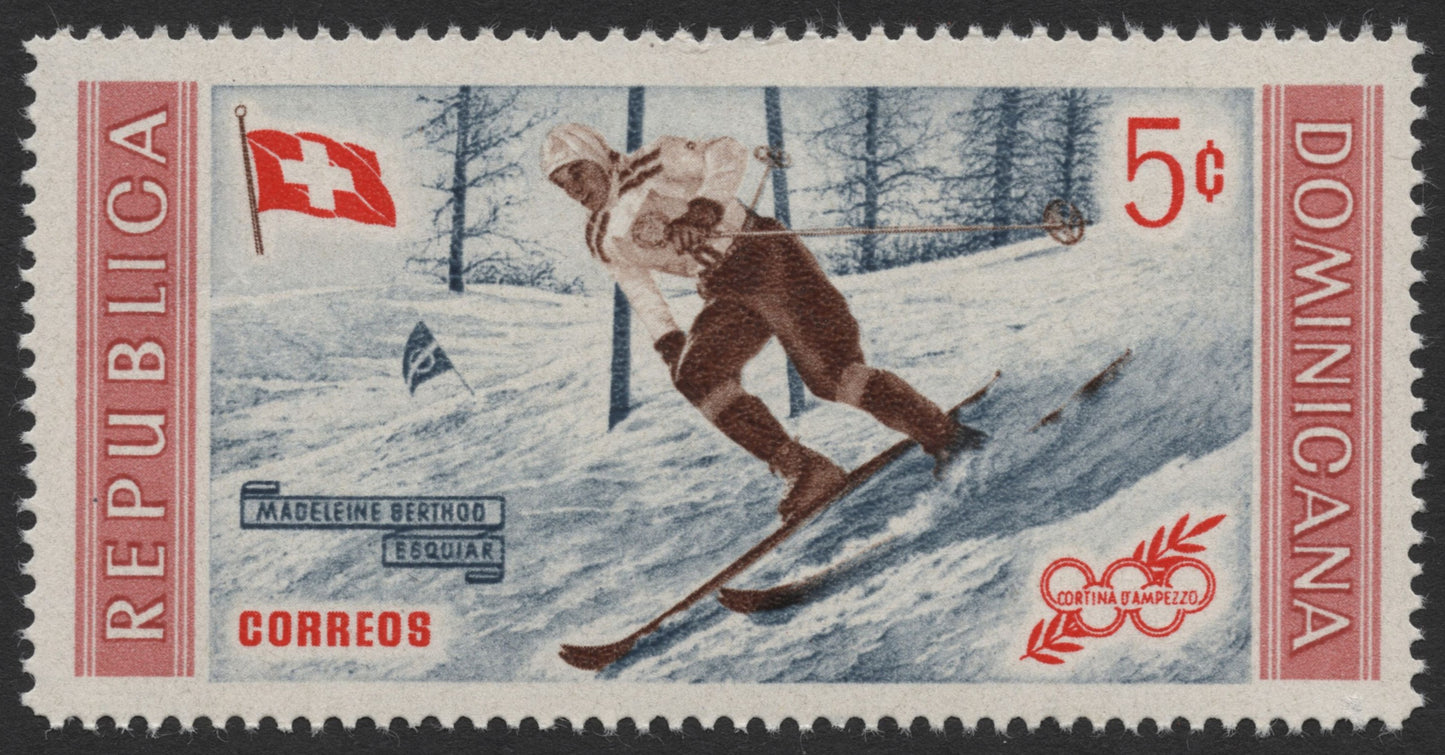 SCG1207 - Dominican Republic – Olympic Sports Tribute: Skiing & Swimming