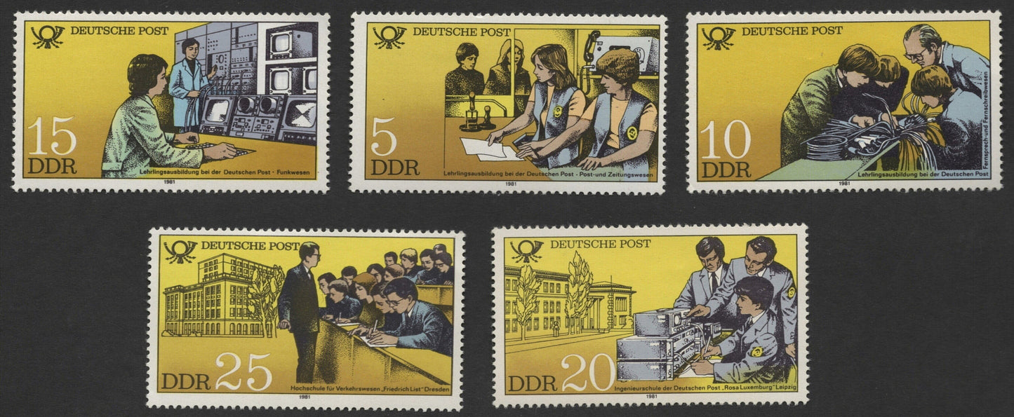 SCG1220 - East Germany (DDR) – 1981 Postal Training and Education Series