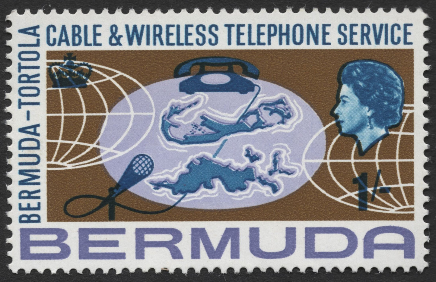 SCG1222 - Bermuda – Cable & Wireless Telephone Service to Tortola (Commemorative Set)