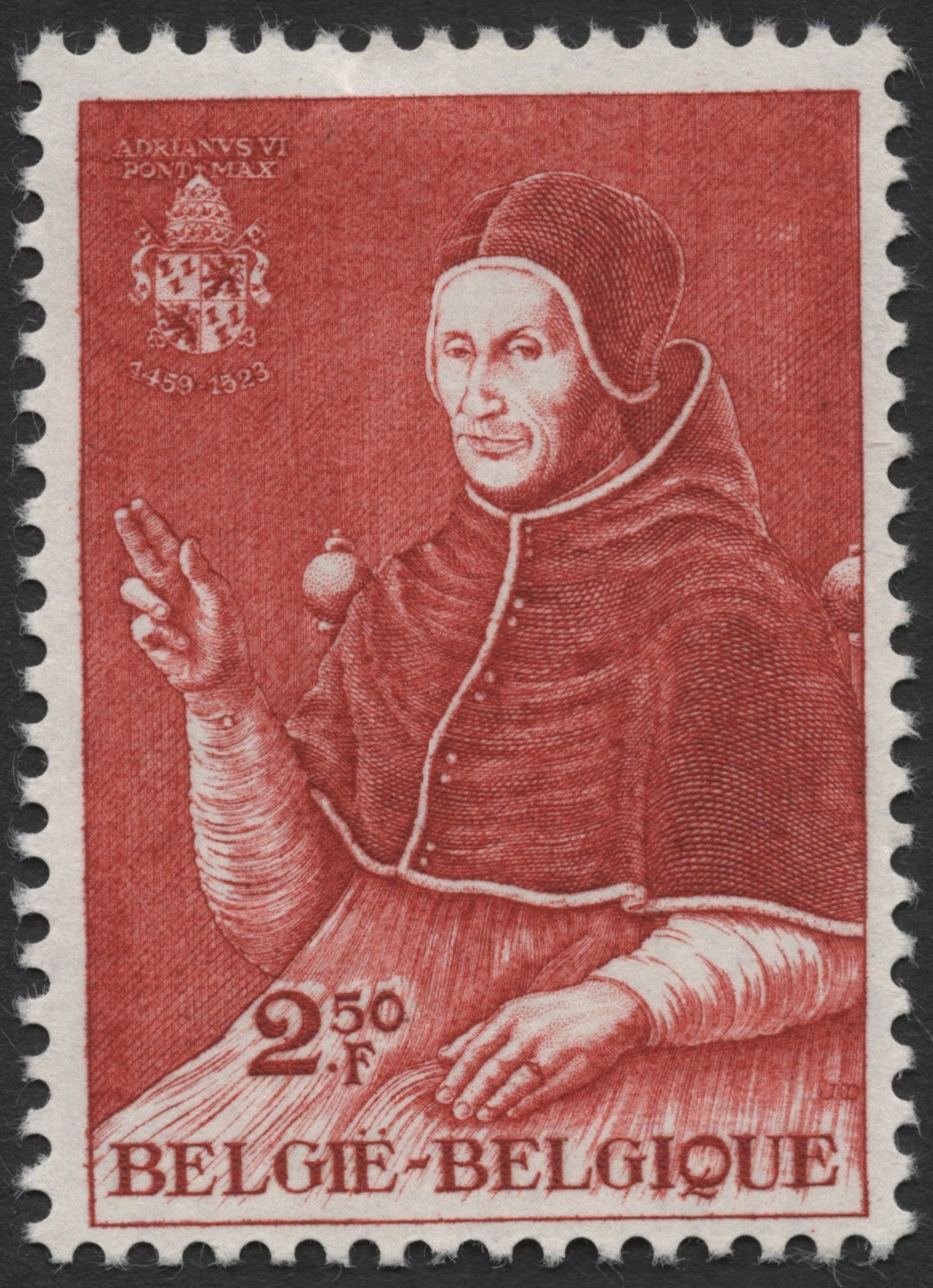 SCG1223 - Belgium – Pope Adrian VI Commemorative (1459–1523)
