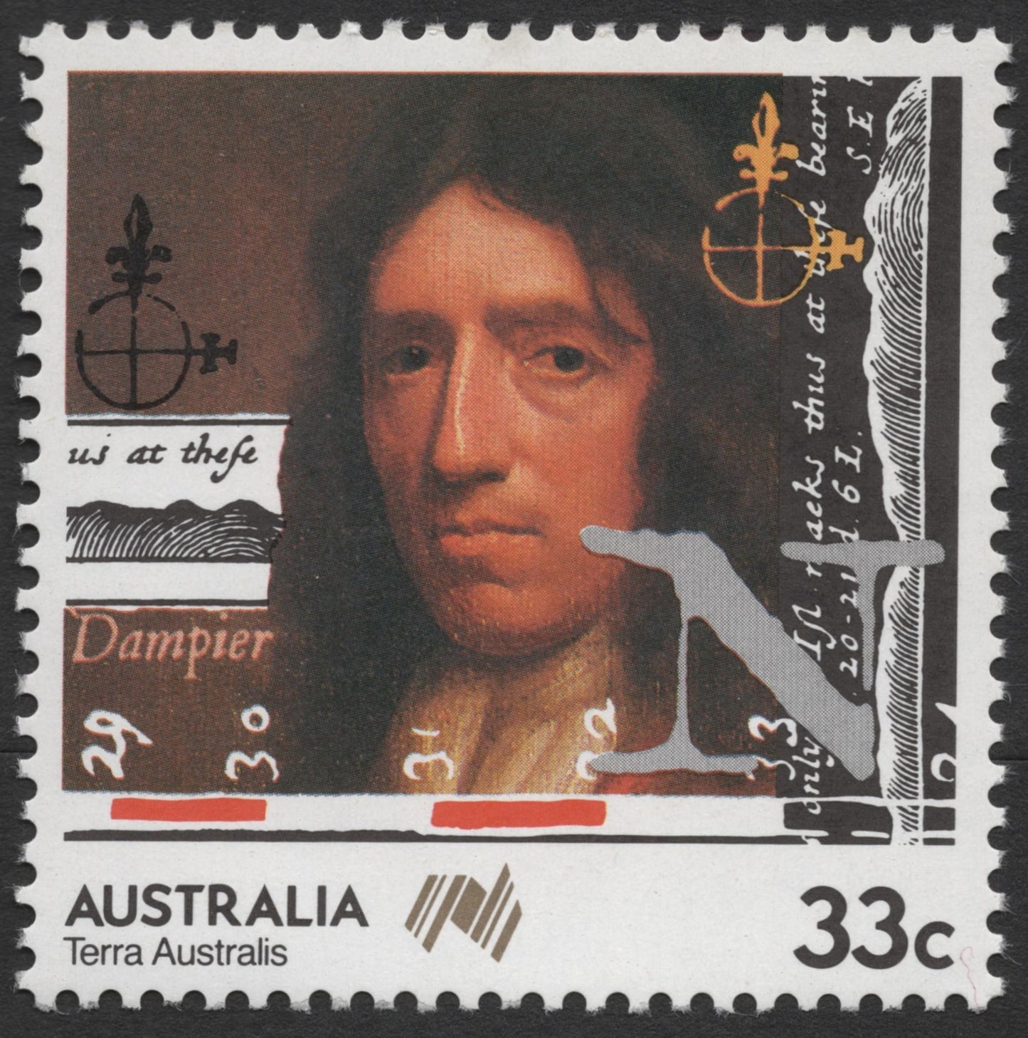 SCG1230 - Australia 1986 Terra Australis Explorers Stamp Set