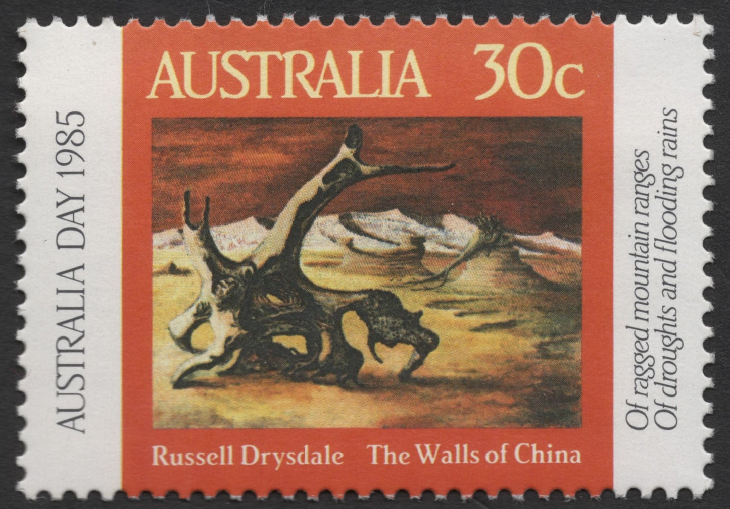 SCG1239 - Australia Day 1985 – Nolan & Drysdale Landscape Stamps