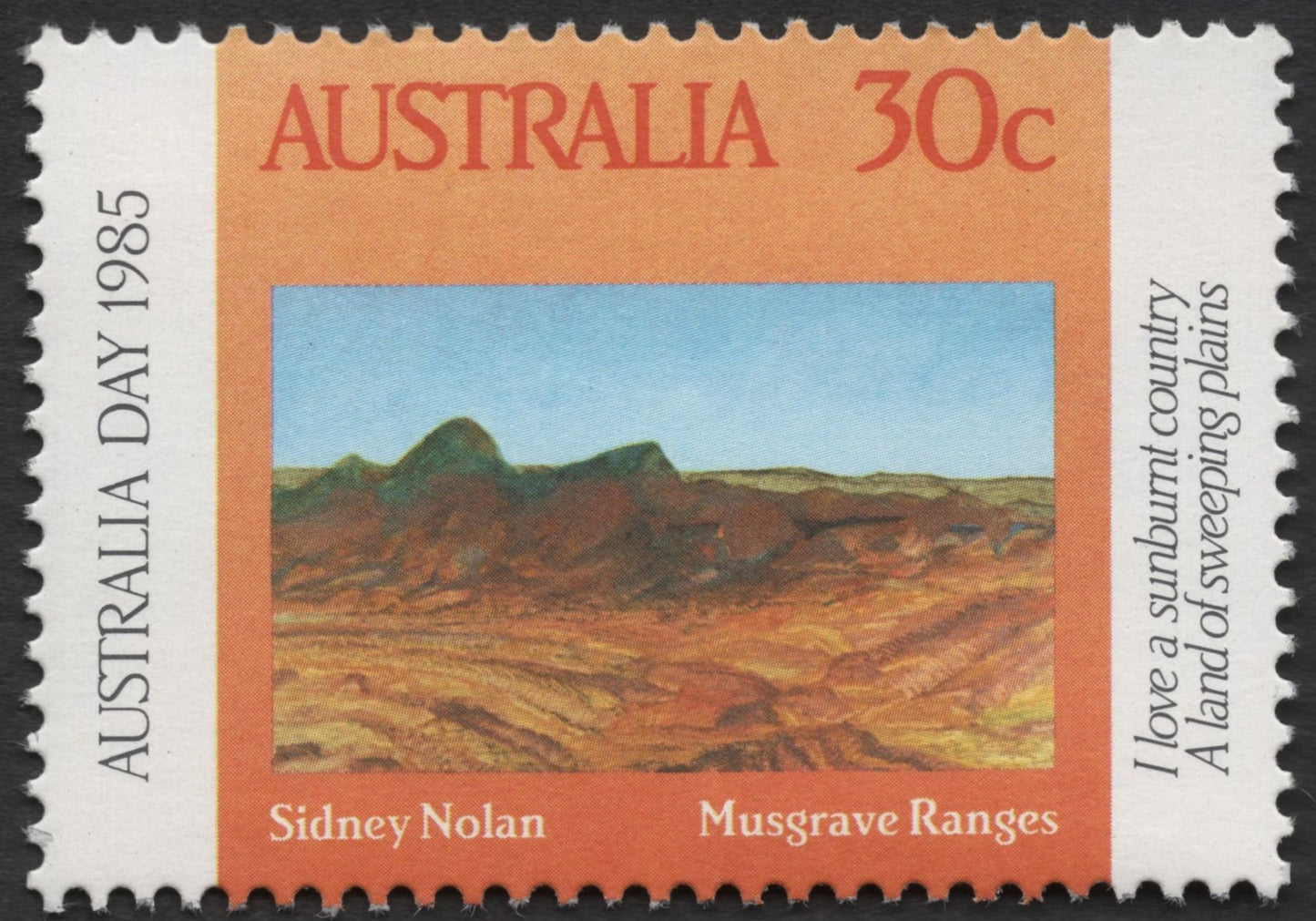 SCG1239 - Australia Day 1985 – Nolan & Drysdale Landscape Stamps