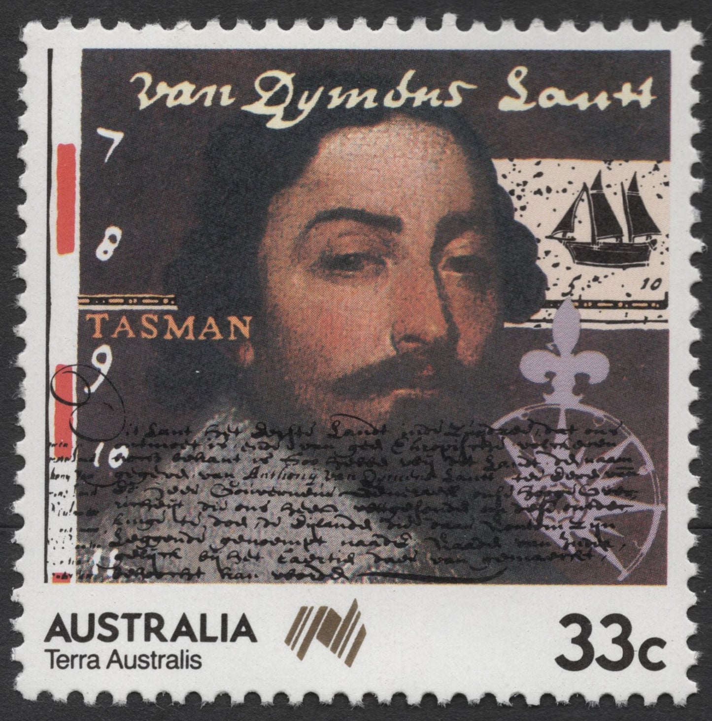 SCG1230 - Australia 1986 Terra Australis Explorers Stamp Set