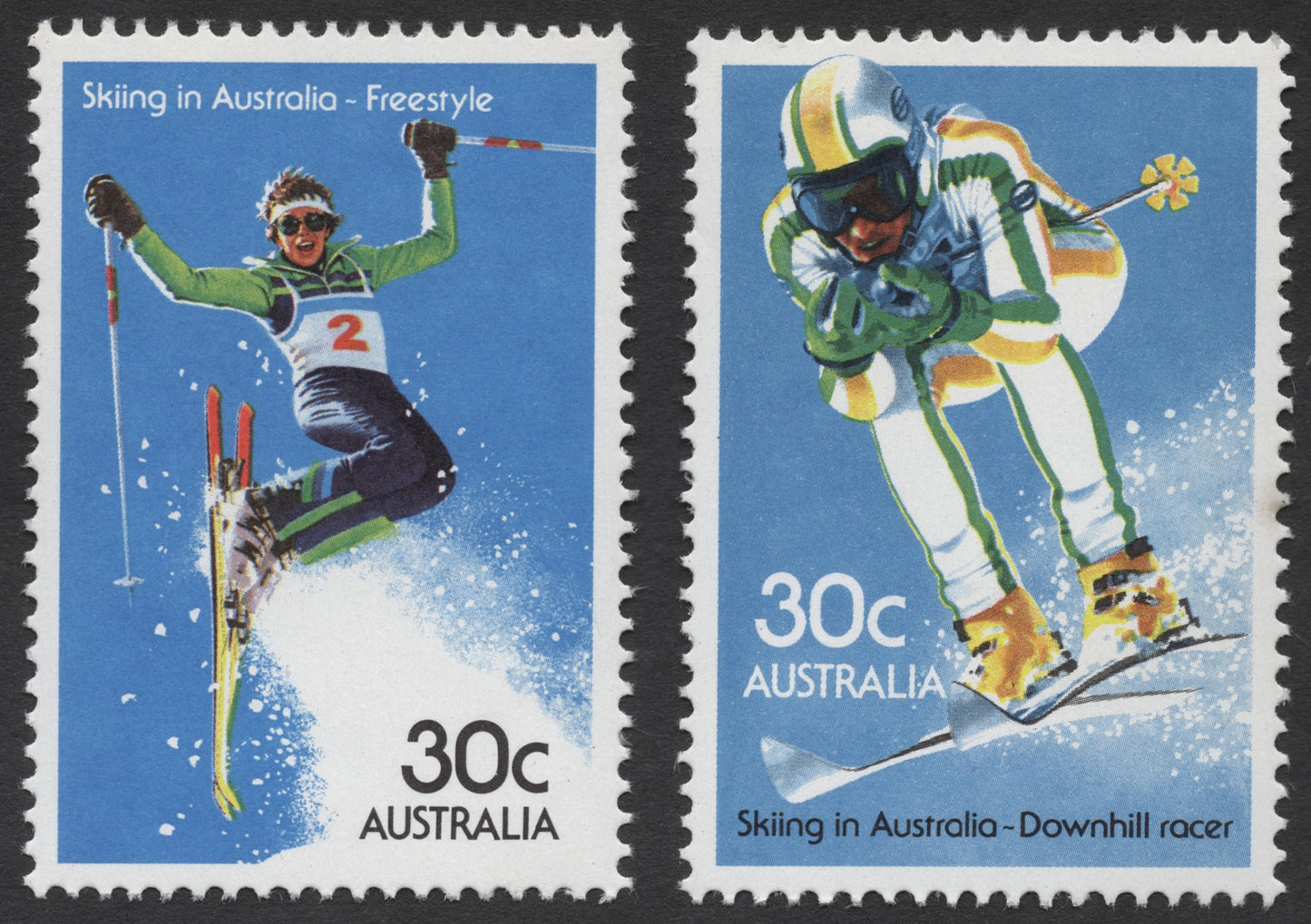 SCG1235 - Australia 1985 Skiing in Australia – Freestyle & Downhill Stamps