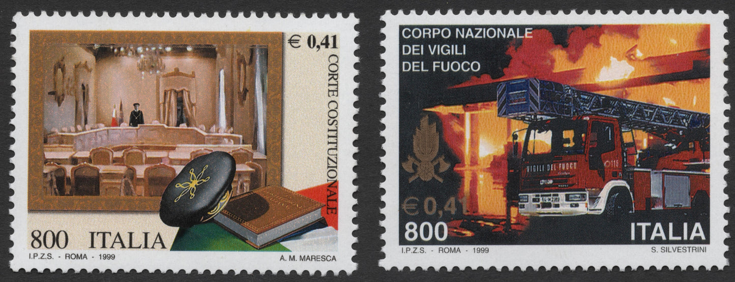 SCG1237 - Italy 1999 Institutional Services – Constitutional Court & Fire Brigade