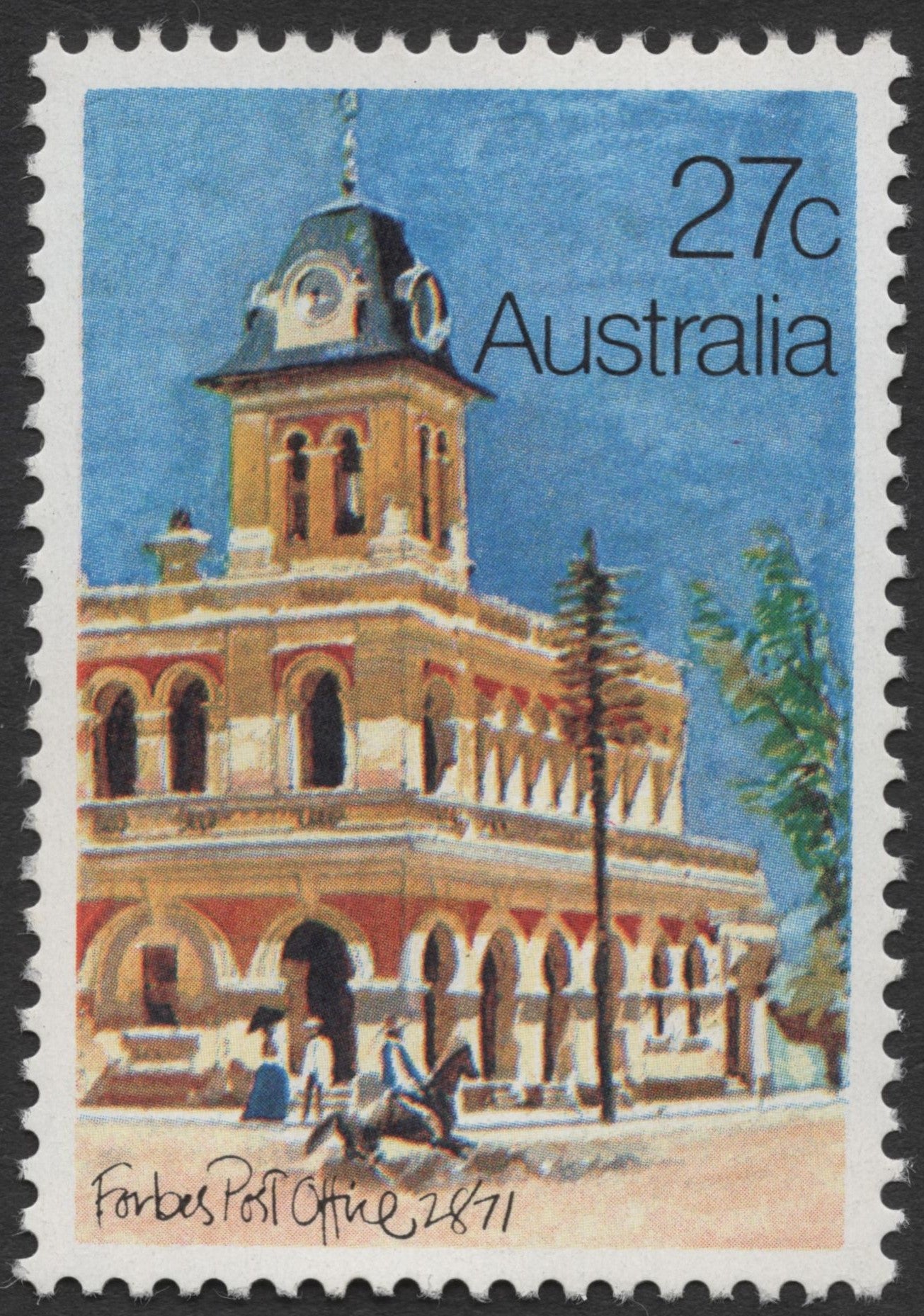 SCG1236 - Australia 1982 Historic Post Offices – 27c Stamp Set