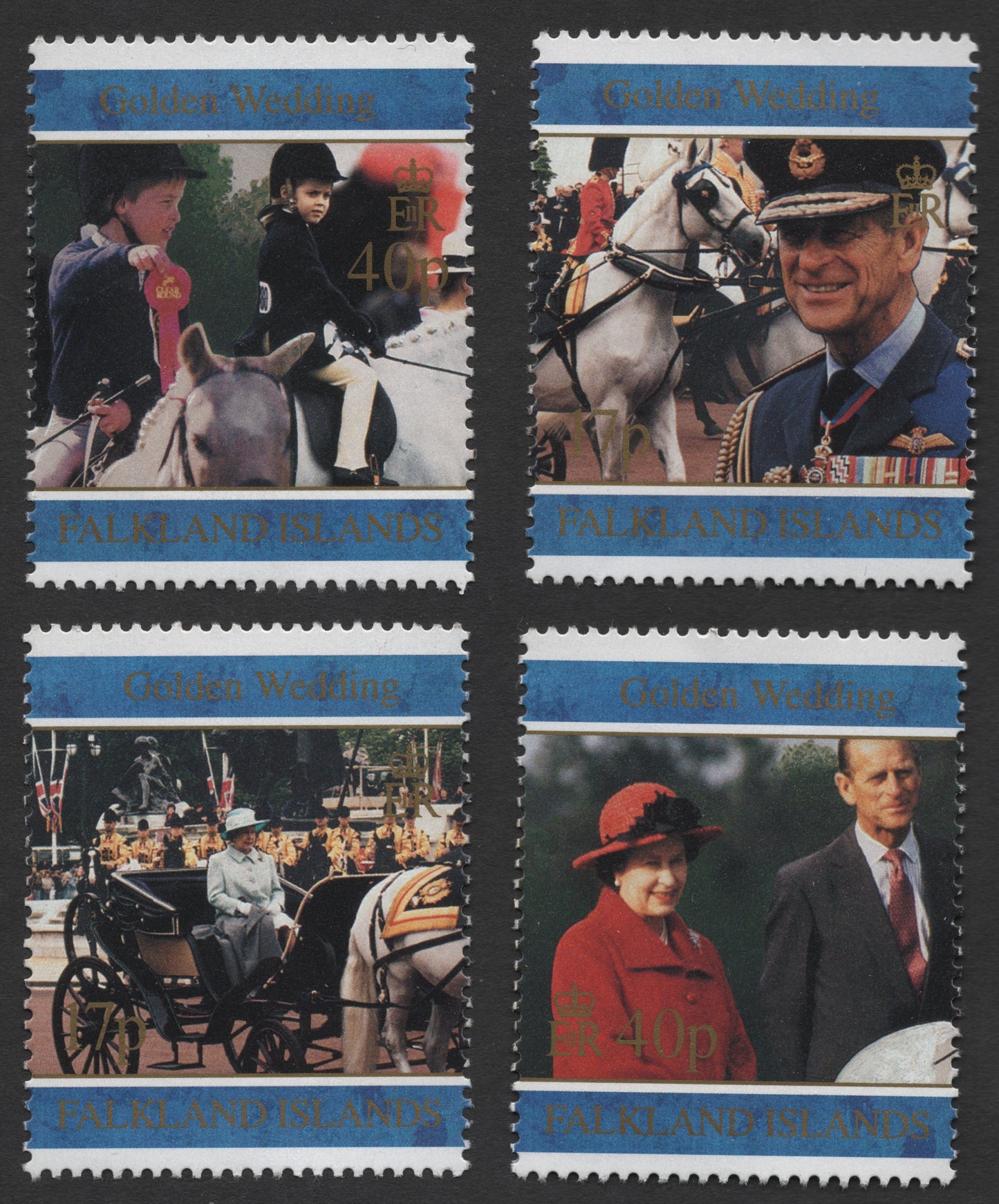 SCG1233 - Falkland Islands 1997 Golden Wedding Anniversary Stamps
