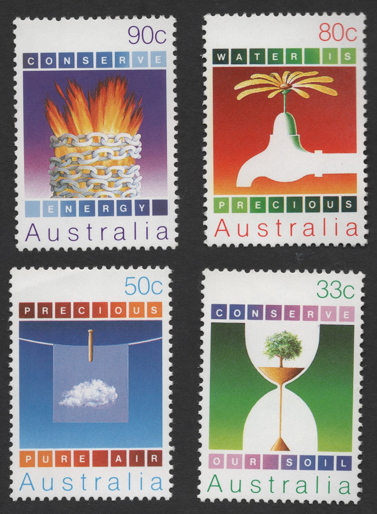 SCG1244 - Australia 1990 Environmental Conservation Stamp Set