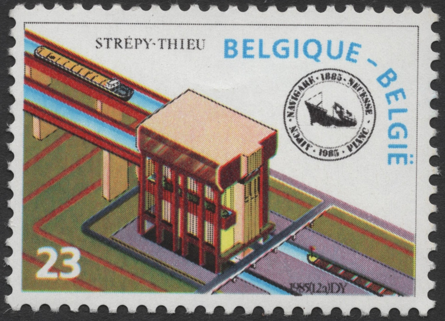 SCG1243 - Belgium 1985 World Navigation Expo – Zeebrugge & Strépy-Thieu