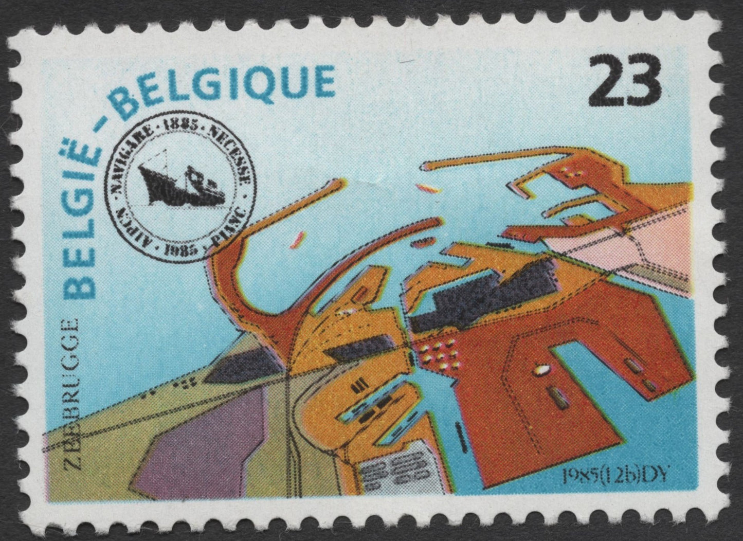 SCG1243 - Belgium 1985 World Navigation Expo – Zeebrugge & Strépy-Thieu