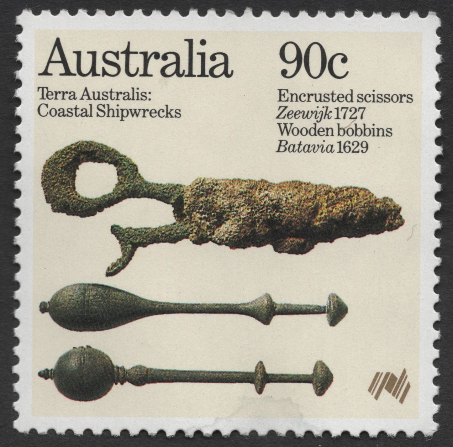 SCG1242 - Australia 1991 – Terra Australis: Coastal Shipwreck Artifacts (2-Stamp Set)