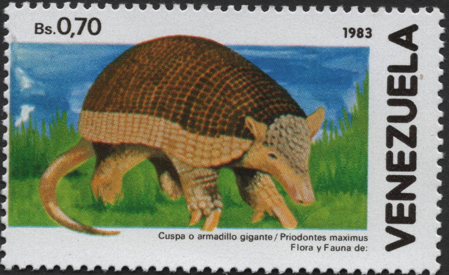 SCG1274 - Venezuela 1983 – Giant Armadillo (Priodontes maximus)