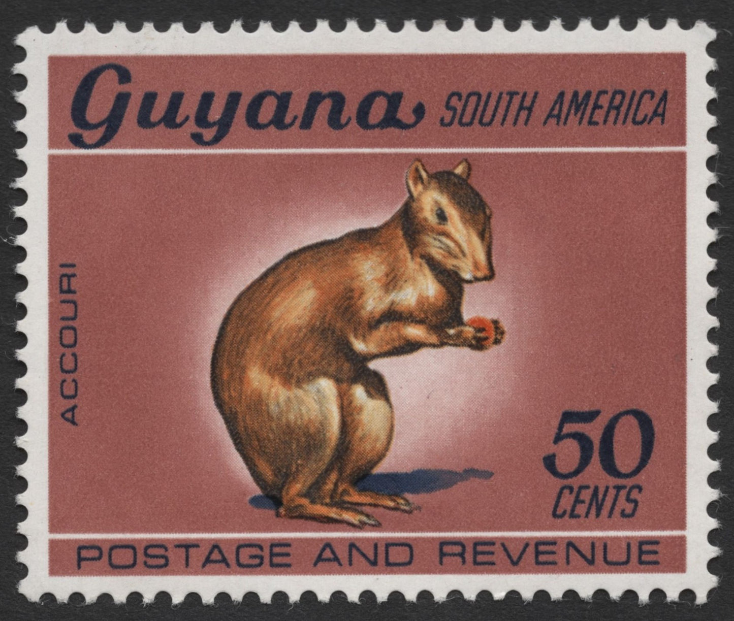 SCG1292 - Guyana – Accouri (Agouti) Fauna Series Stamp