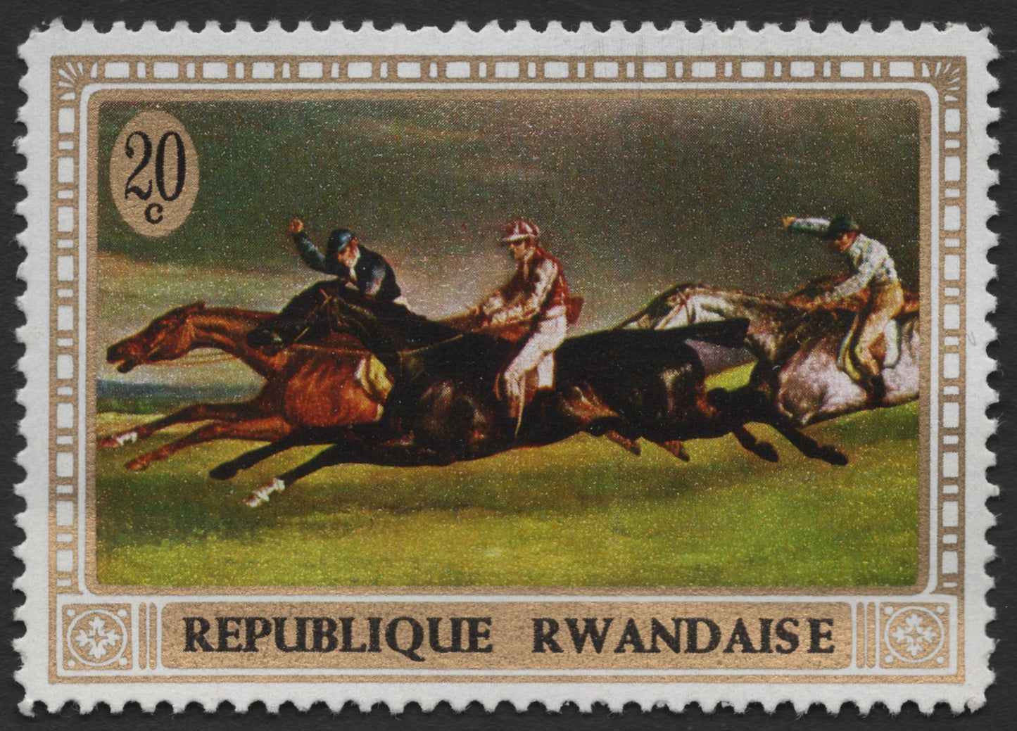 SCG1281 - Rwanda – Horse Racing Scene