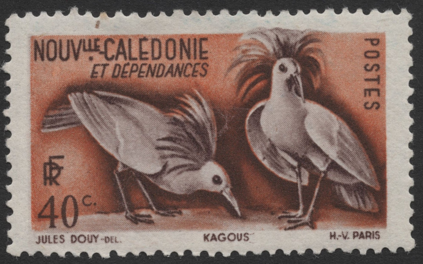 SCG1346 - New Caledonia 40c – Kagu Birds (Kagous)