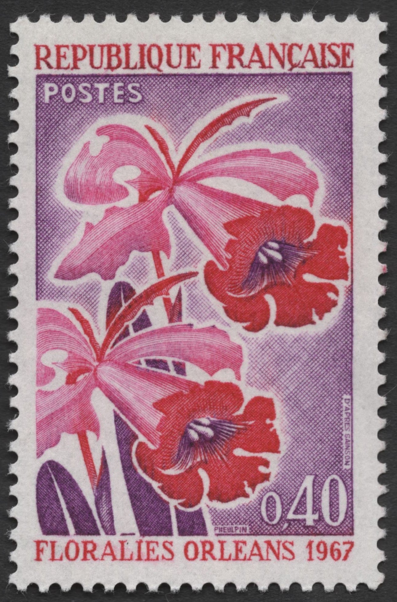 SCG1403 - France – Orchids of Orléans Floraliès 1967