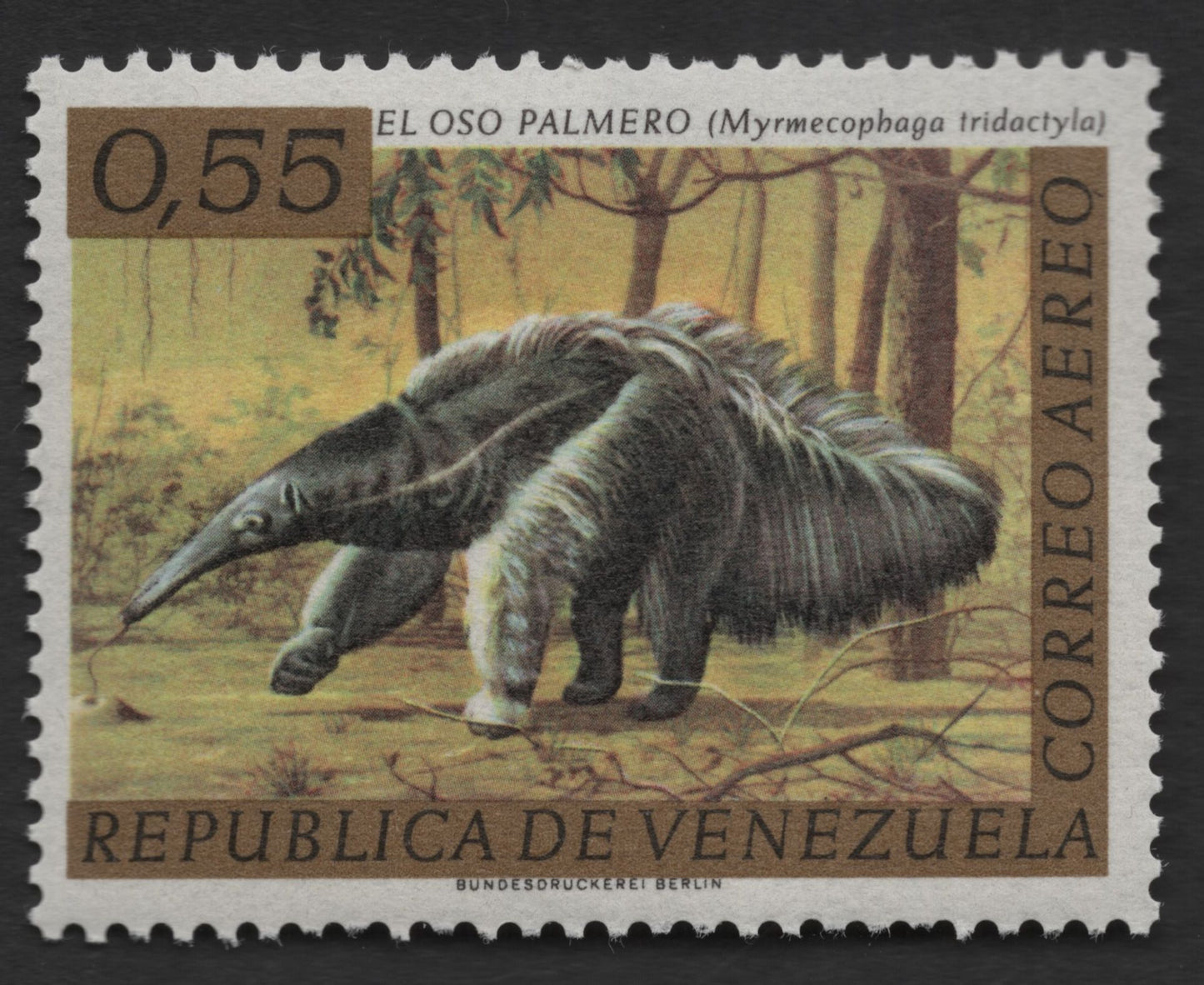 SCG1419 - Venezuela – Native Wildlife Airmail Series (Jaguar, Tapir & Anteater)