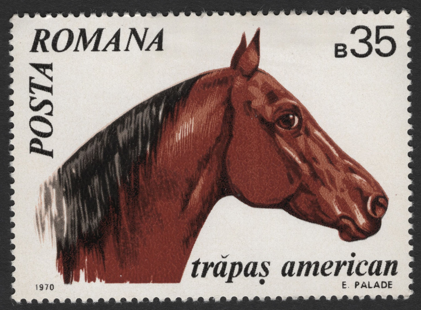 SCG1709 - Romania 1970 Horse Breeds Stamps – American Trotter & Arabian