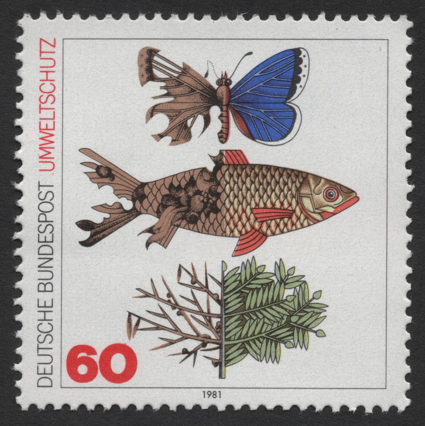 SCG1671 - Germany 1981 Environmental Protection Stamp