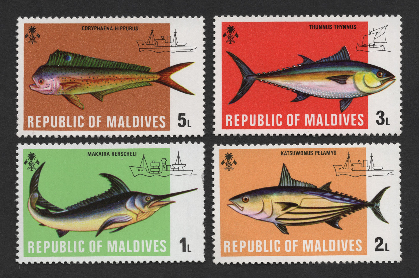 SCG1670 - Maldives Marine Fish Series – 4 Stamp Set